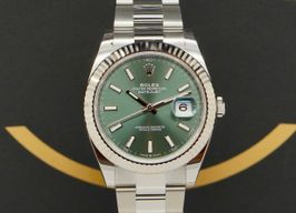 Rolex Datejust 41 126334 (2024) - Groen wijzerplaat 41mm Staal