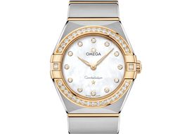 Omega Constellation Quartz 131.25.28.60.55.002 (2024) - Wit wijzerplaat 28mm Staal