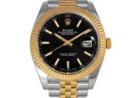 Rolex Datejust 41 126333 (2017) - Black dial 41 mm Gold/Steel case