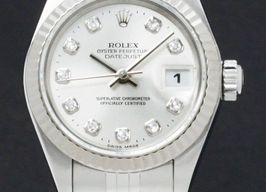 Rolex Lady-Datejust 79174 (2001) - Zilver wijzerplaat 26mm Staal