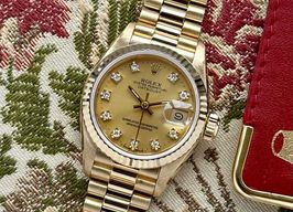 Rolex Lady-Datejust 69178G (1989) - Goud wijzerplaat 26mm Geelgoud