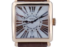 Franck Muller Master Square 6000 (2017) - Silver dial 36 mm Yellow Gold case