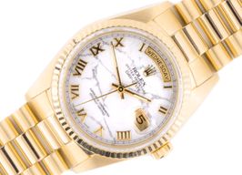 Rolex Day-Date 36 18238 (1995) - White dial 36 mm Yellow Gold case