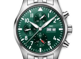 IWC Pilot Chronograph IW378006 (2024) - Green dial 43 mm Steel case