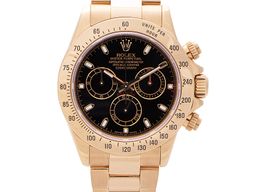 Rolex Daytona 116528 (2006) - Black dial 40 mm Yellow Gold case