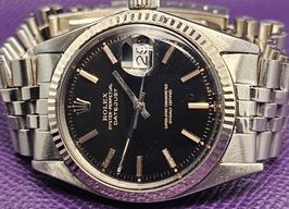 Rolex Datejust 1601 (1969) - Zwart wijzerplaat 36mm Staal