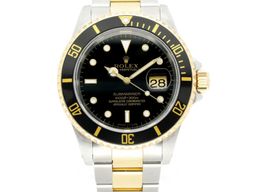 Rolex Submariner Date 16613LN (1994) - Black dial 40 mm Gold/Steel case