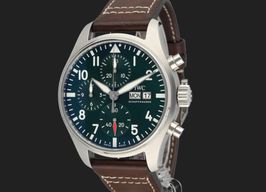 IWC Pilot Chronograph IW388103 (2022) - Groen wijzerplaat 41mm Staal