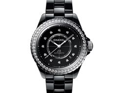 Chanel J12 H6526 (2023) - Black dial 38 mm Ceramic case