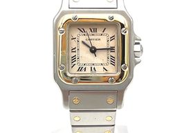 Cartier Santos Galbée 1057930 (Unknown (random serial)) - White dial 24 mm Gold/Steel case