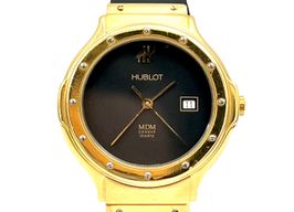 Hublot Classic 140.1 (Onbekend (willekeurig serienummer)) - Zwart wijzerplaat 32mm Geelgoud