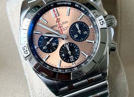 Breitling Chronomat AB0134 (2021) - Pink dial 42 mm Steel case