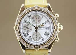Breitling Crosswind Racing K13055 (2000) - White dial 43 mm Yellow Gold case