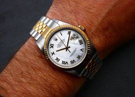 Rolex Datejust 36 16233 (2002) - White dial 36 mm Gold/Steel case