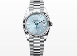 Rolex Day-Date 40 228236 (2023) - Blauw wijzerplaat 40mm Platina