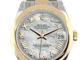 Rolex Datejust 31 178243 (Onbekend (willekeurig serienummer)) - Wit wijzerplaat 31mm Goud/Staal