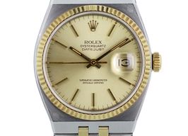 Rolex Datejust Oysterquartz 17013 (Onbekend (willekeurig serienummer)) - Champagne wijzerplaat 42mm Goud/Staal