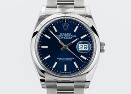 Rolex Datejust 36 126200 (2020) - Blauw wijzerplaat 36mm Staal