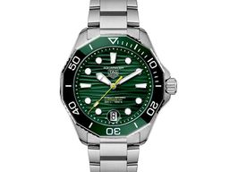 TAG Heuer Aquaracer WBP5116.BA0013 (2024) - Groen wijzerplaat 42mm Staal