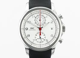 IWC Portuguese Yacht Club Chronograph IW390502 (2019) - Zilver wijzerplaat 44mm Staal