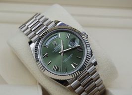 Rolex Day-Date 40 228239 (2023) - Green dial 40 mm White Gold case