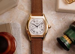 Cartier Tortue 2356 (2000) - White dial 34 mm Yellow Gold case