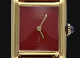 Cartier Tank Vermeil 3 66001 (1992) - Green dial 34 mm Steel case