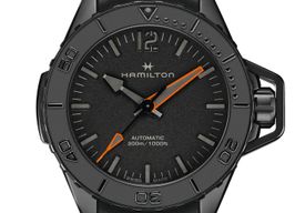 Hamilton Khaki Navy H77845330 (2022) - Zwart wijzerplaat 46mm Staal