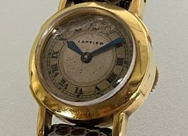 Cartier Vintage Unknown (1940) - White dial 16 mm Yellow Gold case