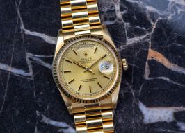 Rolex Day-Date 36 18238 (1990) - Champagne dial 36 mm Yellow Gold case