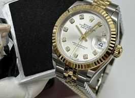 Rolex Lady-Datejust 279173 (2023) - Zilver wijzerplaat 28mm Goud/Staal