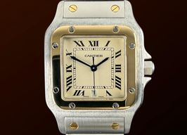 Cartier Santos W20011C4 (1999) - White dial 29 mm Gold/Steel case