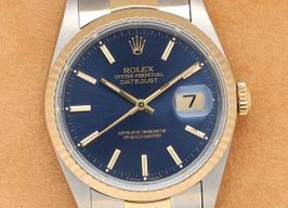 Rolex Datejust 36 16233 (1991) - Blauw wijzerplaat 36mm Goud/Staal