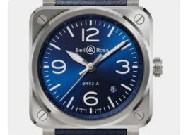 Bell & Ross BR 03 BR03A-BLU-ST/SCA (2024) - Blue dial 41 mm Steel case