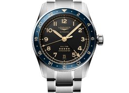 Longines Spirit L3.802.4.60.6 (2025) - Zwart wijzerplaat 39mm Staal