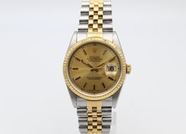 Rolex Datejust 36 16233 (1998) - Goud wijzerplaat 36mm Goud/Staal