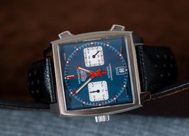 TAG Heuer Monaco Calibre 11 CAW211P.FC6356 (2025) - Blauw wijzerplaat 39mm Staal