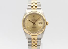Rolex Datejust 36 16013 (1987) - Champagne dial 36 mm Gold/Steel case