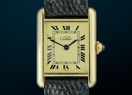Cartier Tank Vermeil 5057001 (1990) - Champagne wijzerplaat 20mm Zilver