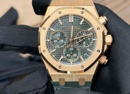 Audemars Piguet Royal Oak Chronograph 26240OR.OO.D404CR.01 (2022) - Groen wijzerplaat 41mm Roségoud