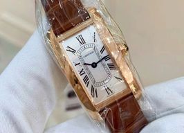 Cartier Tank Française WGTA0133 (2024) - Wit wijzerplaat Onbekend Staal