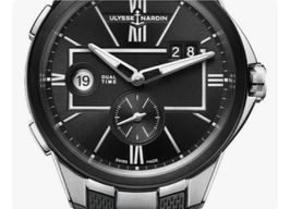 Ulysse Nardin Executive Dual Time 243-20-3/42 (2024) - Black dial 42 mm Steel case