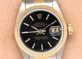 Rolex Lady-Datejust 79173 (2003) - Black dial 26 mm Gold/Steel case