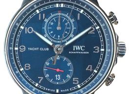 IWC Portuguese Yacht Club Chronograph IW390701 (2024) - Blauw wijzerplaat 45mm Staal