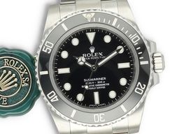 Rolex Submariner No Date 114060 (2015) - Black dial 40 mm Steel case