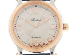 Chopard Happy Sport 278608-6001 (2021) - Zilver wijzerplaat 33mm Roségoud