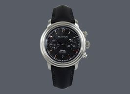 Blancpain Léman Fly-Back 2182F-1130A-64B (2002) - Black dial 38 mm Steel case