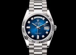 Rolex Day-Date 36 128239 (2023) - Blue dial 43 mm White Gold case