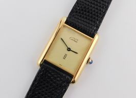 Cartier Tank Vermeil Tank Vermeil (1990) - Yellow dial 23 mm Silver case