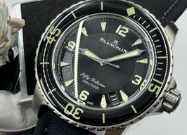 Blancpain Fifty Fathoms 5015-12B30-B52A (2024) - Zwart wijzerplaat 45mm Titanium